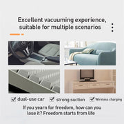 Small Wireless Charging Car Vacuum Cleaner Handheld High Power Vacuum Cleaner, Sort by color: 117C-White
