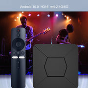 Q5 TV Set-Top Box 2G+8G Dual WiFi+Bluetooth Voice Remote HD Player(UK Plug)