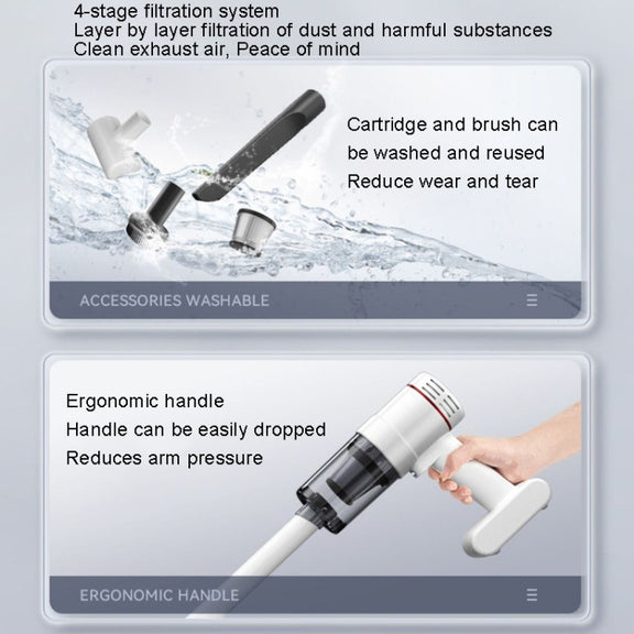 LT-116C Basic+Metal Filter Wireless Handheld Car Brushless Vacuum Cleaner
