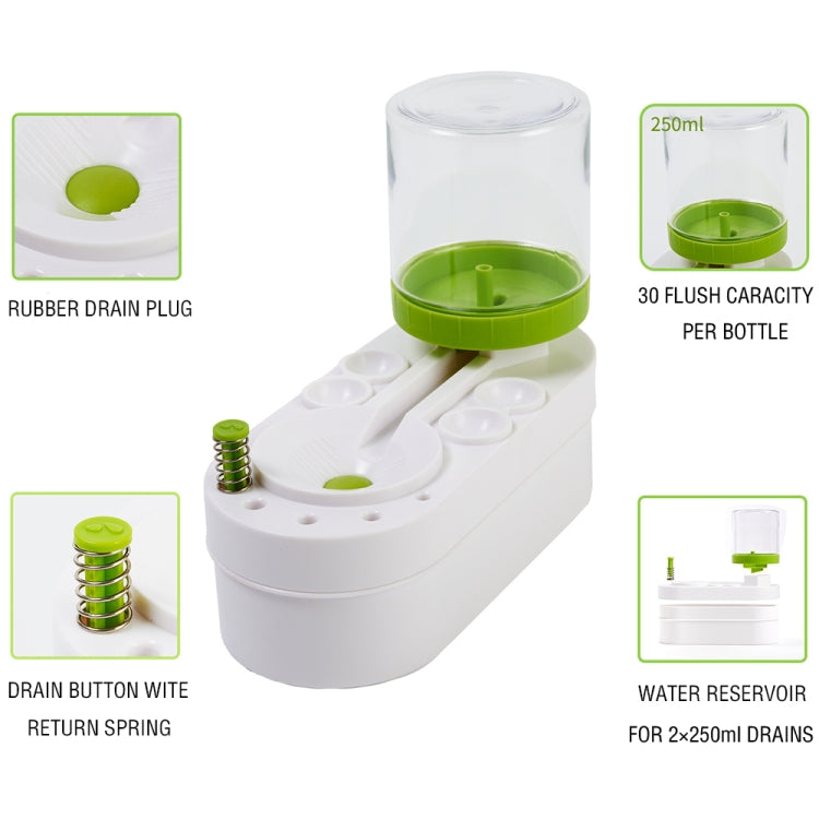 2nd Generation Oil Painting Brush Cleaner Tool with Water Container Paint Pen Washer(Green)