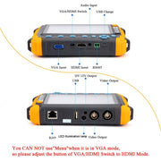 5800ACT-VH 5 Inch Large Screen Engineering Treasure Coaxial AHD / TVI / CVI 8MP Analog Video Surveillance Tester, US Plug