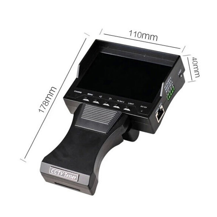 JSK-4300B 4.3 inch Handheld 12V Output Network Cable Monitoring Tester(With US Plug Power Adapter)
