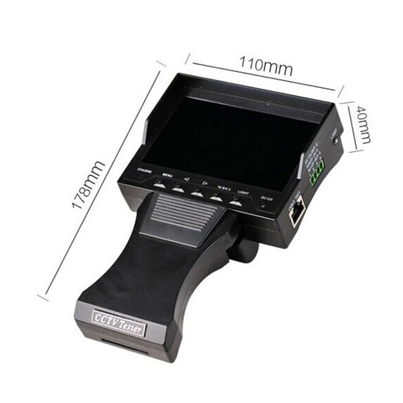 JSK-4300B 4.3 inch Handheld 12V Output Network Cable Monitoring Tester(With US Plug Power Adapter)