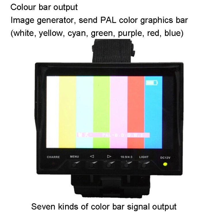 JSK-4300B 4.3 inch Handheld 12V Output Network Cable Monitoring Tester(With US Plug Power Adapter)