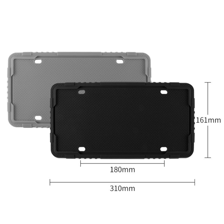 For North American Models Silicone License Plate Frame, Specification: Screw Accessories