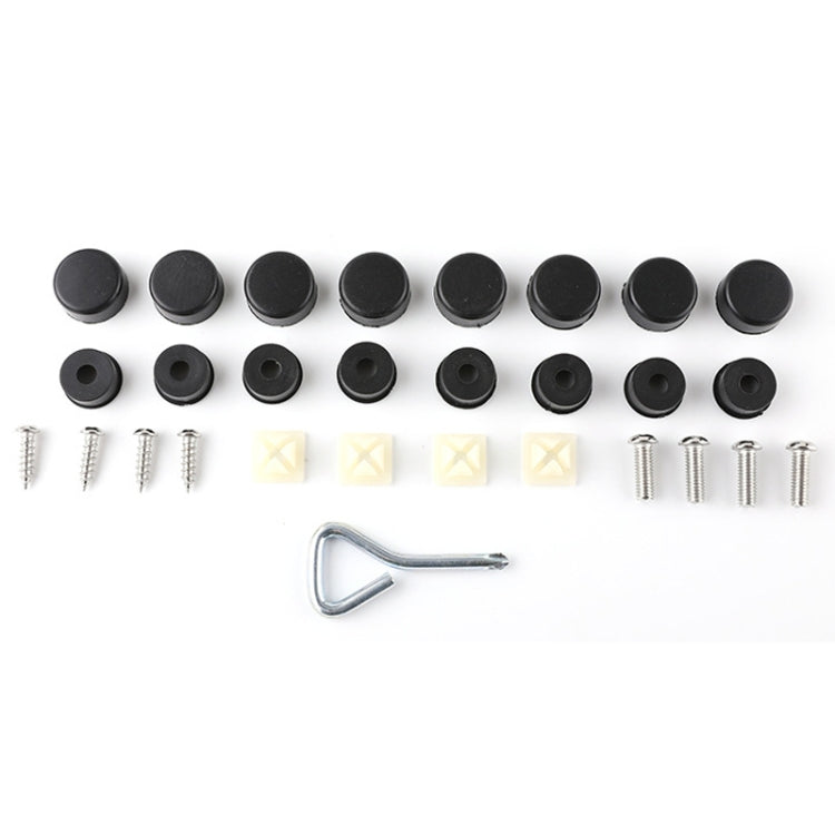 For North American Models Silicone License Plate Frame, Specification: Screw Accessories