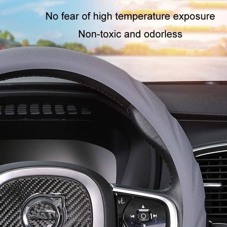 Silicone Non-slip Wear-resistant Steering Wheel Cover, Size: 37-42cm(Red)