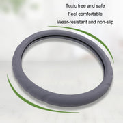 Silicone Non-slip Wear-resistant Steering Wheel Cover, Size: 37-42cm(Red)