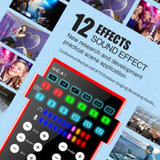 NC-A1 Bluetooth 5.0 Sound Card 12 Kinds Of Sound Effects Support Real-Time Monitoring