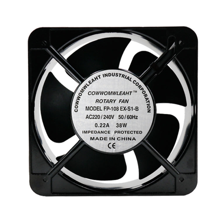 220V 38W 15cm Roller Chassis Electrical Cabinet Shaft Double Rolling Ball Bearing Fan