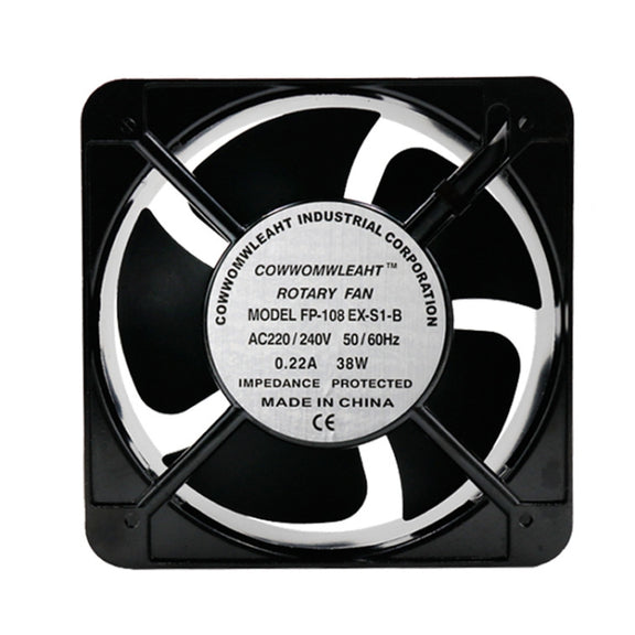 220V 38W 15cm Roller Chassis Electrical Cabinet Shaft Double Rolling Ball Bearing Fan
