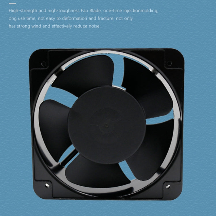 220V 38W 15cm Roller Chassis Electrical Cabinet Shaft Double Rolling Ball Bearing Fan