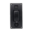 Marine Self-Locking Resetting Switch With Overload Protection Indicator Light Square 5V 3.4A Car Charging Panel - Marine Accessories & Parts by PMC TechLife | Online Shopping South Africa | PMC TechLife | Buy Now Pay Later Mobicred