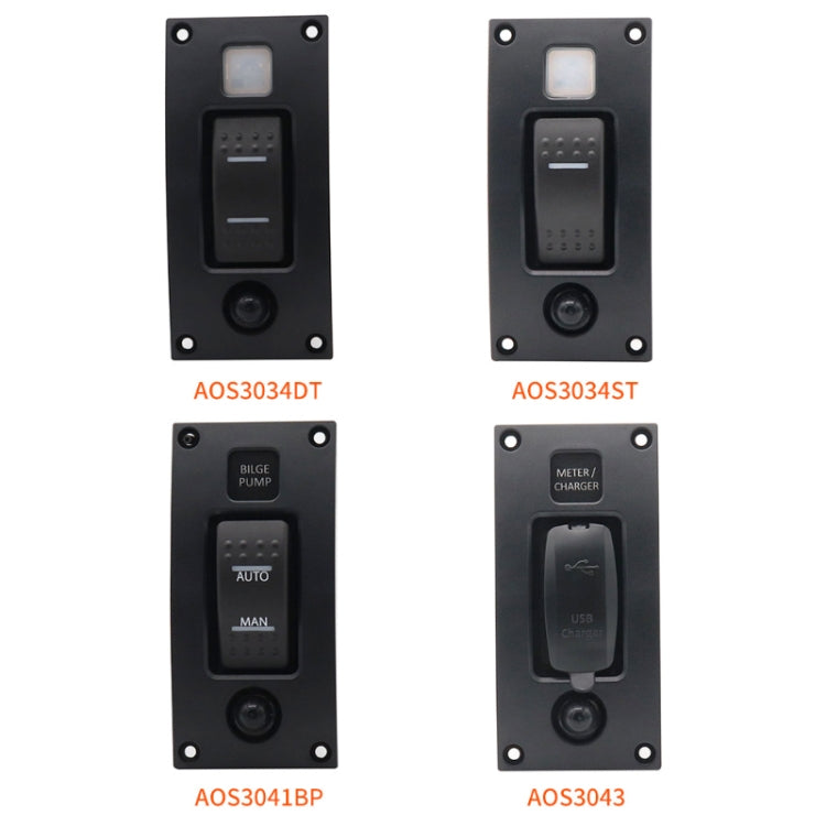 Marine Self-Locking Resetting Switch With Overload Protection Indicator Light ON-OFF-ON 3 Switch