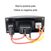Marine Self-Locking Resetting Switch With Overload Protection Indicator Light Square 5V 3.4A Car Charging Panel