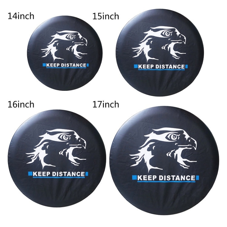 16 inch PVC Faux Leather Spare Wheel Cover Rear Tire Protector