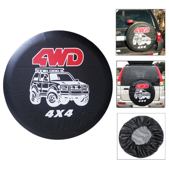 14 inch PVC Faux Leather Spare Wheel Cover Rear Tire Protector