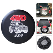 15 inch PVC Faux Leather Spare Wheel Cover Rear Tire Protector