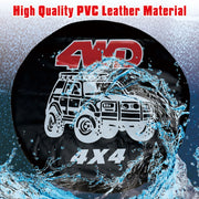 15 inch PVC Faux Leather Spare Wheel Cover Rear Tire Protector