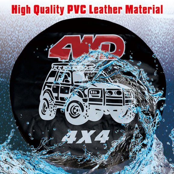 16 inch PVC Faux Leather Spare Wheel Cover Rear Tire Protector