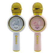 X6 Children Portable Bluetooth Light Microphone Audio All-in-One Machine(Pink)