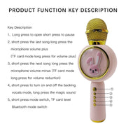 X6 Children Portable Bluetooth Light Microphone Audio All-in-One Machine(Pink)