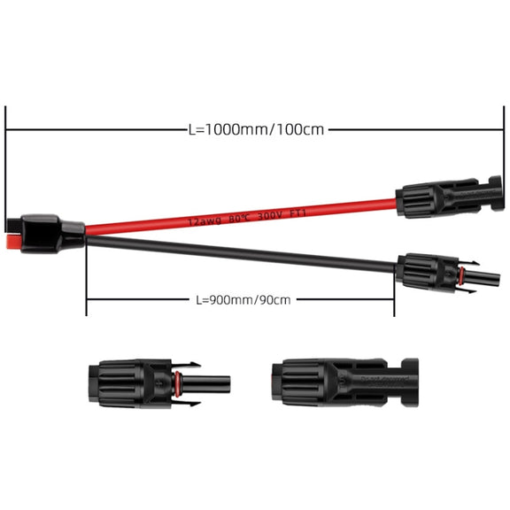 1.0m MC4 to 30A Anderson Mobile Energy Storage Battery Charging Cable