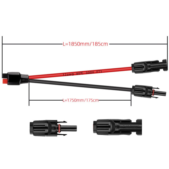 1.85m MC4 to 30A Anderson Mobile Energy Storage Battery Charging Cable