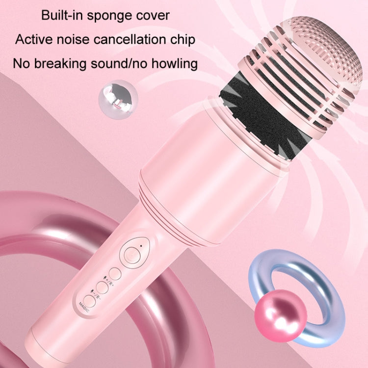 K10 Children Bluetooth Microphone Audio All-In-One Machine(Pink)
