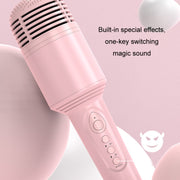 K10 Children Bluetooth Microphone Audio All-In-One Machine(Blue)