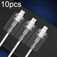 10pcs Square Transparent Data Cable Protective Sleeve Durable Break-Resistant Cable Winder(Type-C/USB-C) - Cable Organizer by PMC TechLife | Online Shopping South Africa | PMC TechLife | Buy Now Pay Later Mobicred
