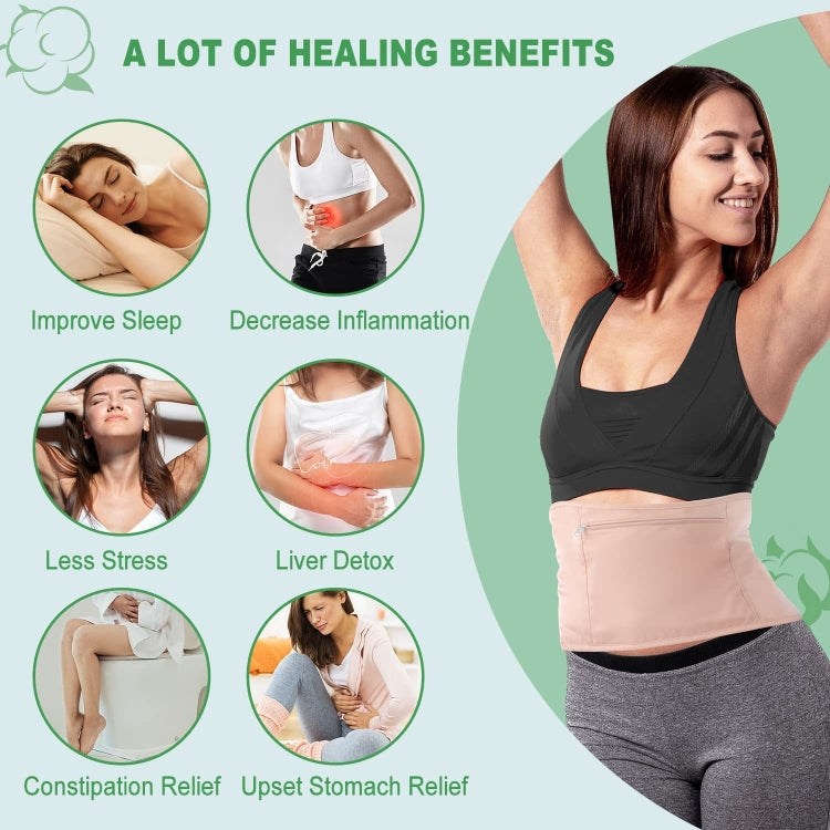 Waist Support Leak-proof Care Aid Package Sleep Conditioning Aids(Pink)