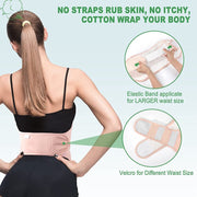 Waist+Neck Support Leak-proof Care Aid Package Sleep Conditioning Aids(Khaki)