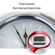 3885N Modern Silent Electronic Clock LCD Large Character Clock(Blue)