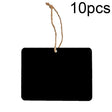 10pcs/Set Mini Hanging Wooden Message Board Home Holiday Decor Lanyard Chalkboard(Rectangle) - Message Boards by PMC TechLife | Online Shopping South Africa | PMC TechLife | Buy Now Pay Later Mobicred