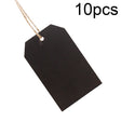 10pcs/Set Mini Hanging Wooden Message Board Home Holiday Decor Lanyard Chalkboard(Prismatic) - Message Boards by PMC TechLife | Online Shopping South Africa | PMC TechLife | Buy Now Pay Later Mobicred