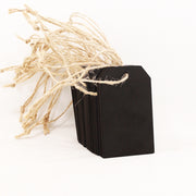 10pcs/Set Mini Hanging Wooden Message Board Home Holiday Decor Lanyard Chalkboard(Prismatic)