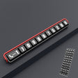 Aluminum Alloy Temporary Parking Number Plate Interior Decoration(Black Red) - free shipping - PMC TechLife - Order now!