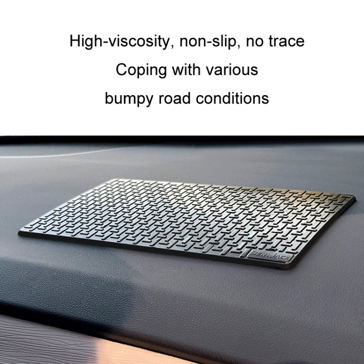 BEN.JACK Car Central Control Dashboard Mobile Phone Anti-Skid Mat, Color: Black Large