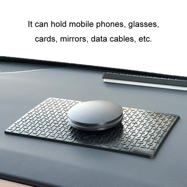 BEN.JACK Car Central Control Dashboard Mobile Phone Anti-Skid Mat, Color: Black Large