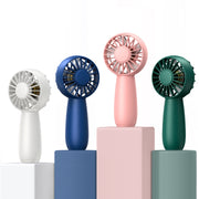 USB Outdoor Mini Handheld Brushless Motor Fan, Style: 1500mAh(White)