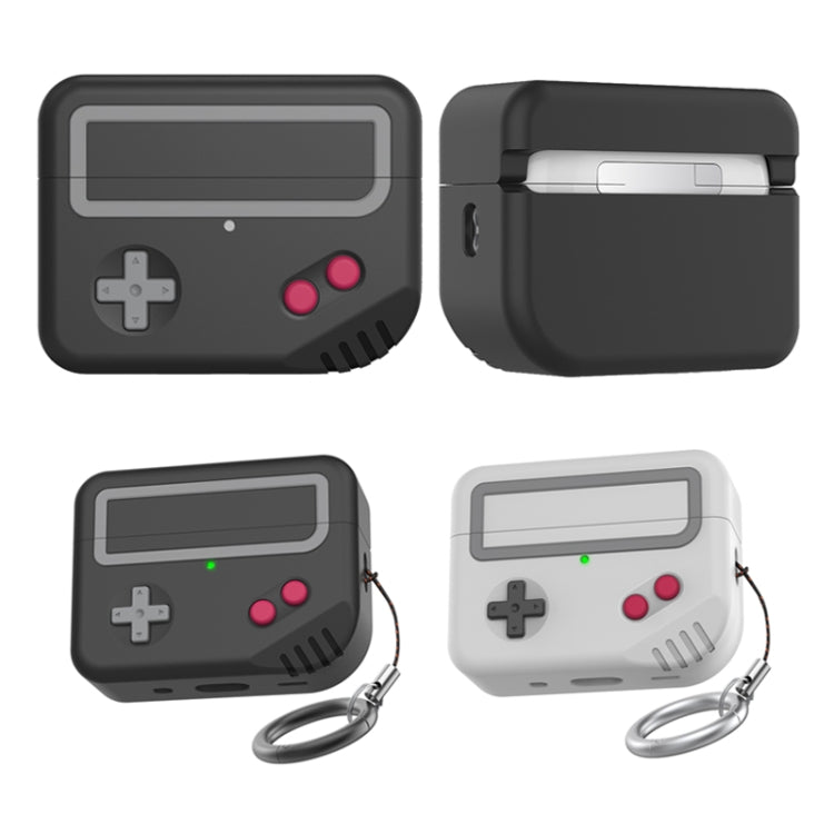 For AirPods Pro 2 AhaStyle PT-JY07 Split Silicone Cartoon Earphone Protective Case(Gray)