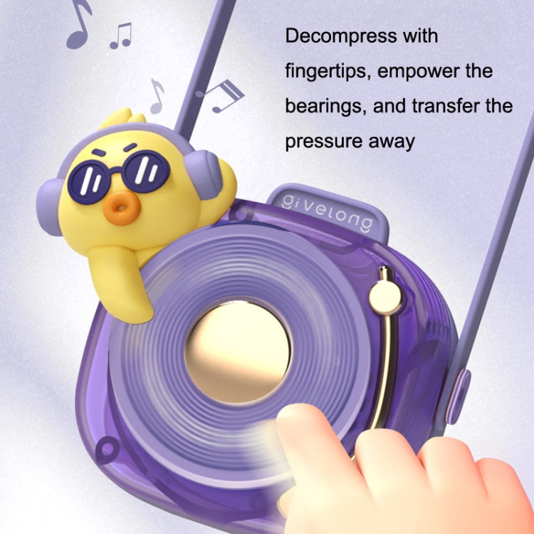GL120-123 Hanging Neck Fan Summer Handheld USB Portable Mini Fan(Purple)