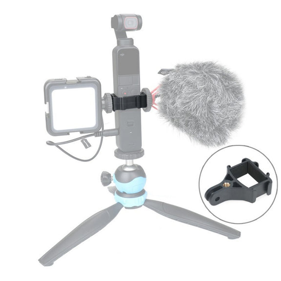 Black RCSTQ for DJI Pocket 2 Expansion Adapter Holder Camera Fixed Connection Accessories