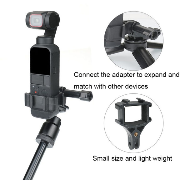 Black RCSTQ for DJI Pocket 2 Expansion Adapter Holder Camera Fixed Connection Accessories
