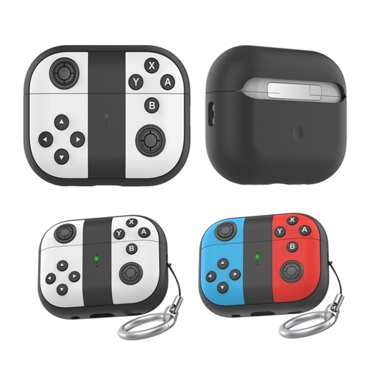 For AirPods Pro 2 AhaStyle PT-JY08 Split Silicone Cartoon Earphone Protective Case(Black And White)