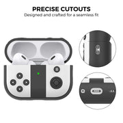 For AirPods Pro 2 AhaStyle PT-JY08 Split Silicone Cartoon Earphone Protective Case(Black And White)