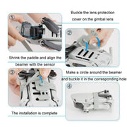For DJI Mavic Mini / Mini 2 SE RCSTQ Gimbal Protection Kit Paddle Restrainer(Black)