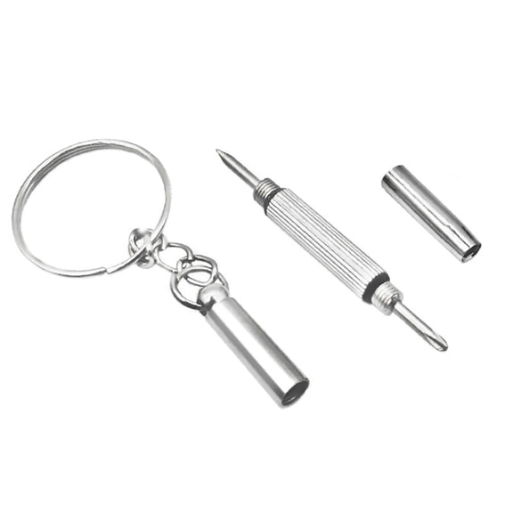 3 In 1 Watch Repair Mini Screwdriver Multifunctional Eyeglass Repair Screwdriver(Plastic Handle)