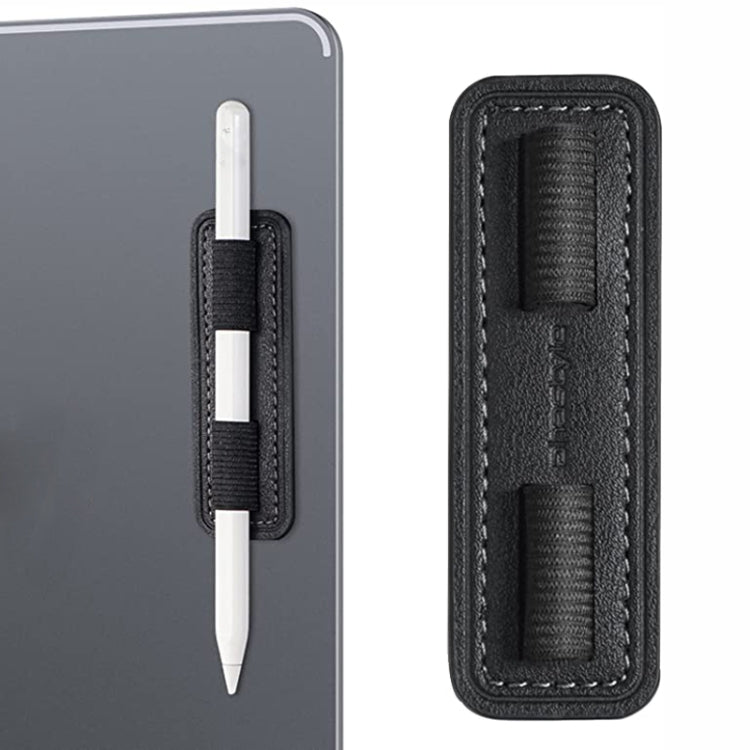 AhaStyle PT184 Adhesive PU Leather Pen Holder(Black)